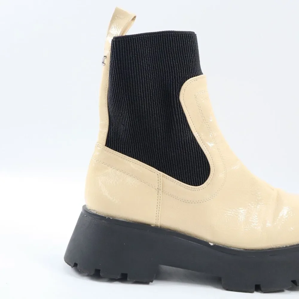 🔥Circus by Sam Edelman Leslie Lug Sole Chelsea Booties, Eggshell 6.5US MSRP$120 - Picture 9 of 10
